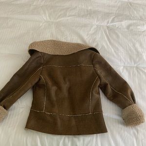 Kiddo USA brand faux fur and leather jacket.